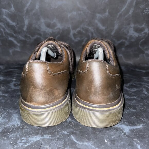 Dr. Martens Brown Kent Leather Lace Up Casual Work Oxford 3 Eye Doc Mens Size 10 - Picture 3 of 8